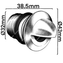 LuxR M1 LED Domed Eyelid Step Lights (seamless) - copper