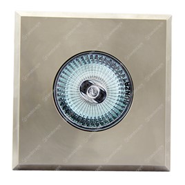 Hunza Square Step Lights (plain bezel) - s/steel