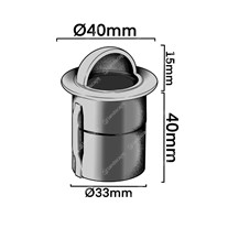 Collingwood LED Mini Domed Eyelid Lights - black - 350mA/700mA