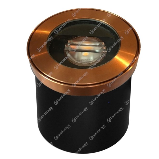 Hunza PURE LED Flush Inground Washer Lights - copper