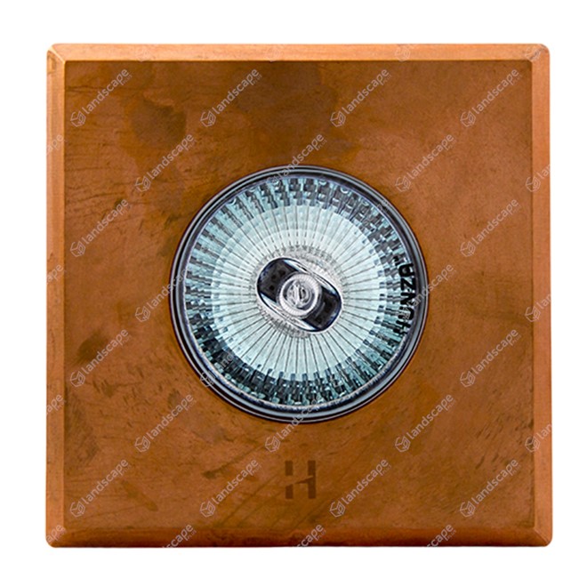 Hunza Square Step Lights (plain bezel) - copper