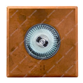 Hunza Square Step Lights (plain bezel) - copper