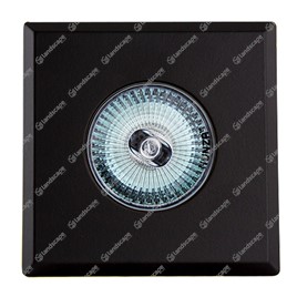 Hunza Square Step Lights (plain bezel) - Eco black