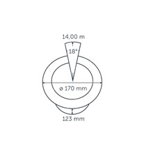 IN-LITE® BIG NERO NARROW Tilting Recessed Lights - 12v