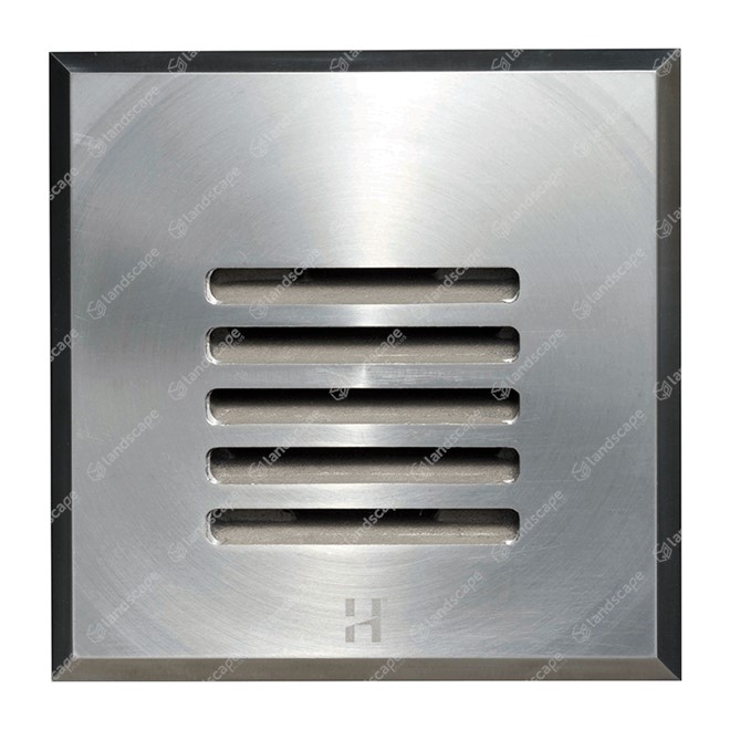 Hunza Square Step Lights (louvre) - s/steel