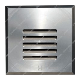 Hunza Square Step Lights (louvre) - s/steel