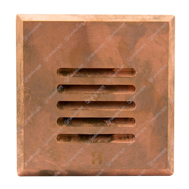 Hunza Square Step Lights (louvre) - copper