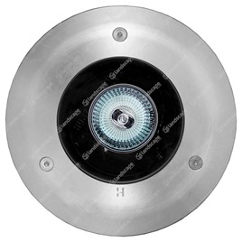 Hunza Deck Mounted Uplighters - s/steel bezel