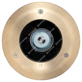 Hunza Deck Mounted Uplighters - bronze bezel