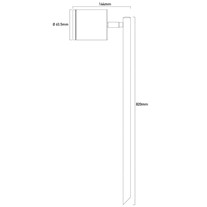 Hunza Single Pole Lights - s/steel