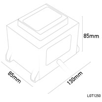 Single-outlet Fused Constant Voltage Outdoor Transformers - 12v