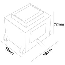 Single-outlet Fused Constant Voltage Outdoor Transformers - 12v