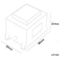 Single-outlet Fused Constant Voltage Outdoor Transformers - 12v