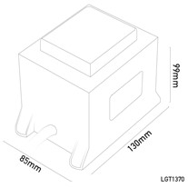 Single-outlet Constant Voltage Outdoor Transformers - 12v