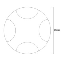 Techmar Lotus Wall Lights - s/steel