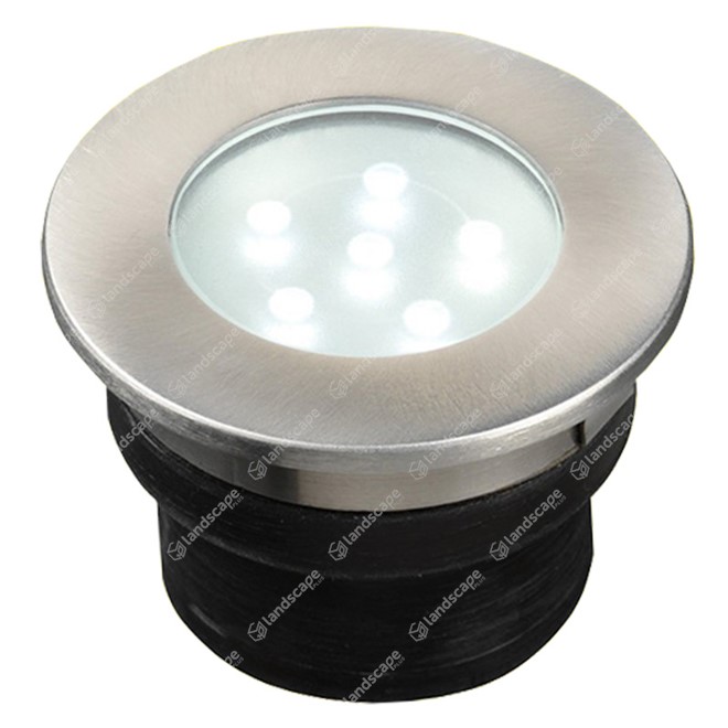 Techmar Brevus Uplighters Round - s/steel