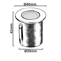Collingwood LED Mini Deck Lights - s/steel - 350mA/700mA