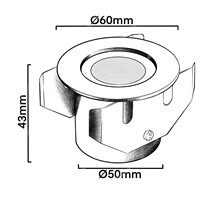 Collingwood LED Deck Lights - s/steel - 350mA/700mA