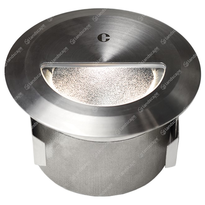 Collingwood LED Round Step Lights - s/steel - 240v