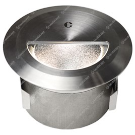 Collingwood LED Round Step Lights - s/steel - 240v