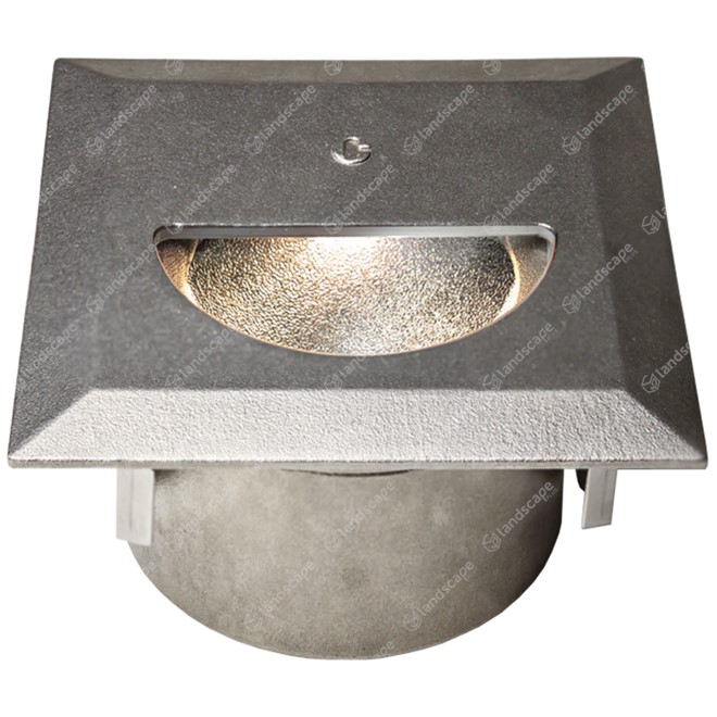 Collingwood LED Square Step Lights - cast s/steel - 240v