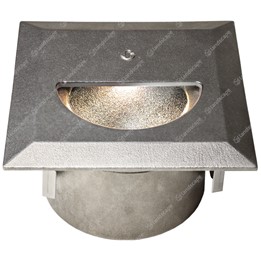 Collingwood LED Square Step Lights - cast s/steel - 240v