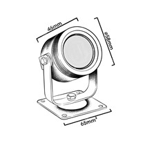 Collingwood High Power LED Bracket Lights - s/steel - 700mA