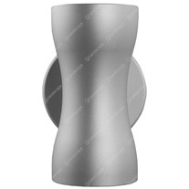 Collingwood LED Curve Up/Down Pillar Lights - silver - 240v