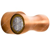 Collingwood LED Curve Up/Down Pillar Lights - copper - 240v