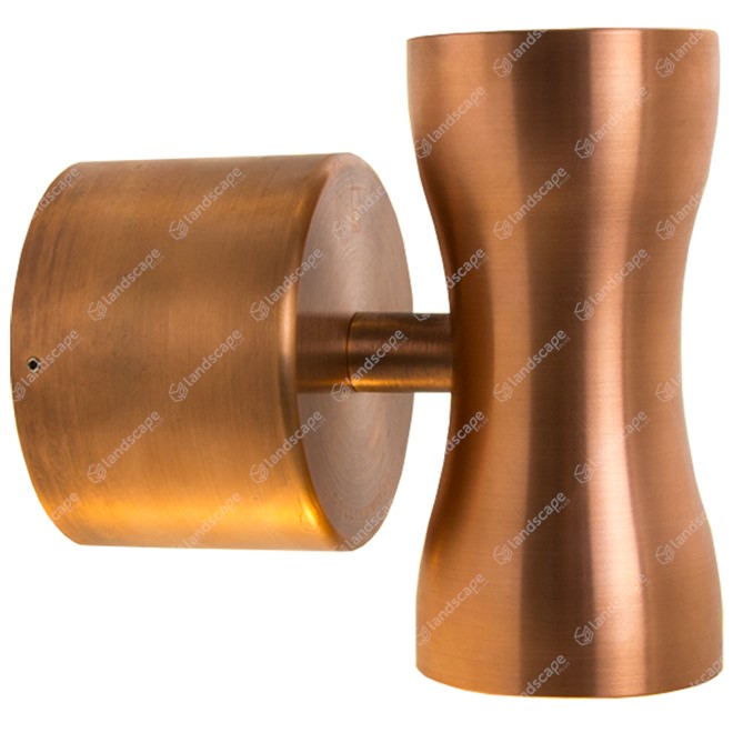 Collingwood LED Curve Up/Down Pillar Lights - copper - 240v