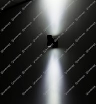 Collingwood LED Curve Up/Down Pillar Lights - black - 240v