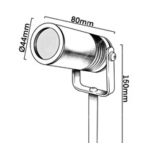 Hunza PURE LED Eurospots (spike) - copper