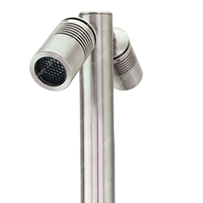 Hunza PURE LED Euro Twin Pole Lights - s/steel