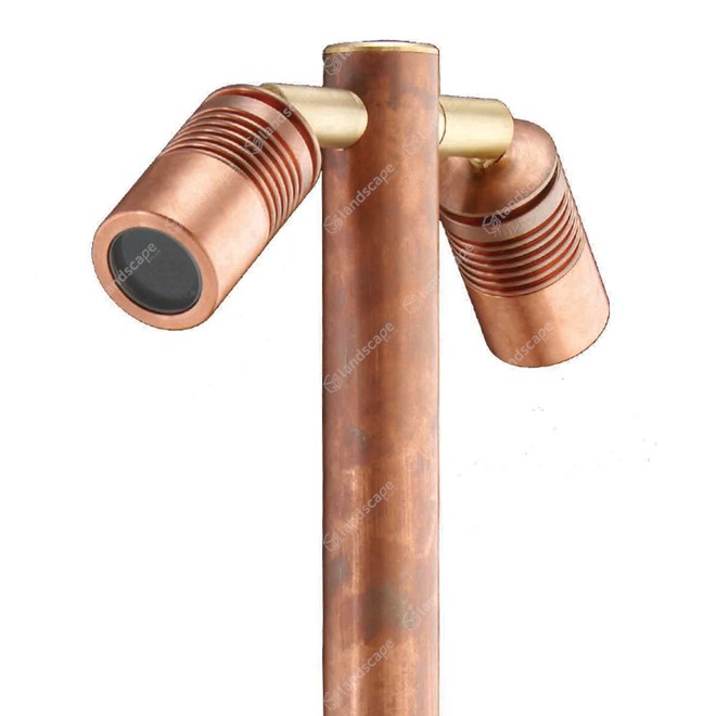 Hunza PURE LED Euro Twin Pole Lights - copper
