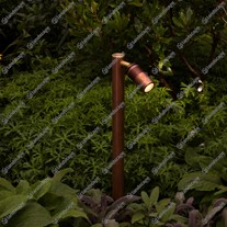 Hunza PURE LED Euro Single Pole Lights - copper 