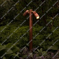 Hunza PURE LED Euro Twin Pole Lights - copper