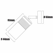 Hunza PURE LED Euro Wall Spots - s/steel
