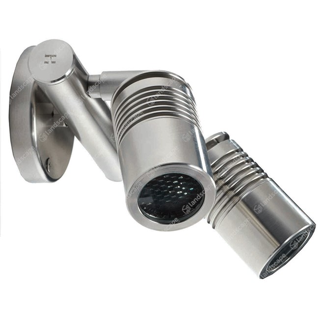 Hunza PURE LED Euro Twin Wall Spots - s/steel