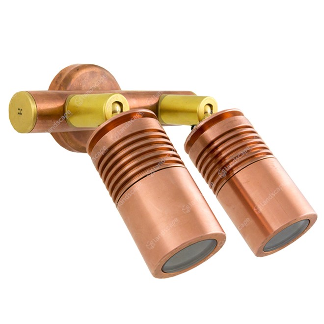Hunza PURE LED Euro Twin Wall Spots - copper