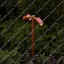 Hunza PURE LED Twin Pole Lights - copper