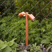 Hunza PURE LED Twin Pole Lights - copper