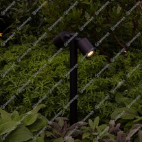 Hunza PURE LED Twin Pole Lights - Eco black