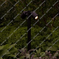 Hunza PURE LED Twin Pole Lights - Eco black