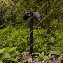 Hunza PURE LED Twin Pole Lights - Eco black