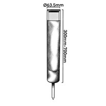 Hunza PURE LED Bollard Lights (spike) - s/steel 