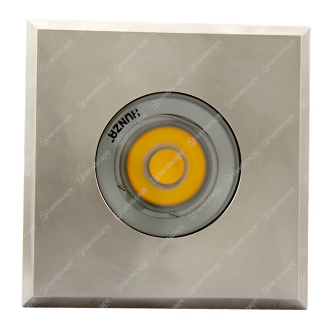 Hunza PURE LED Square Step Lights - s/steel