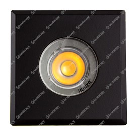 Hunza PURE LED Square Step Lights - Eco black