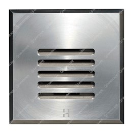 Hunza PURE LED Square Step Lights (louvre) - s/steel