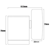 Hunza PURE LED Wall Downlights - s/steel