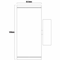 Hunza PURE LED Pillar Lights - s/steel